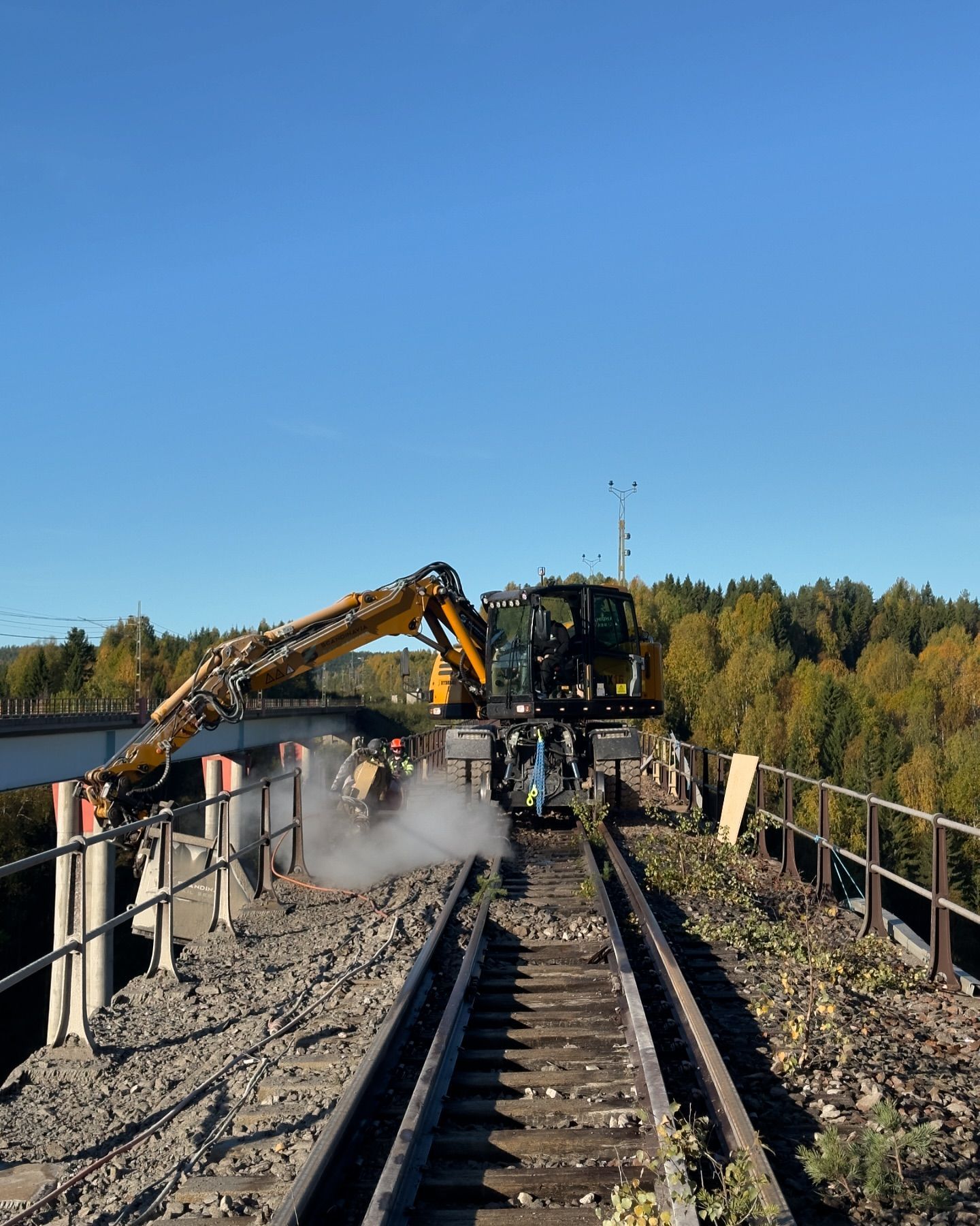 Arbete på Tallbergsbroarna